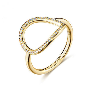 Rosato Designer gold-plated Anello Sofia RZSO40 - Circuit: 56 mm