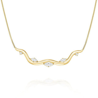 Collana de lujo chapada en oro Rosefield JNWCG-J1308