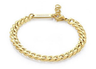 S'agapõ Timeless Gold Plated Bracciale da uomo Pancer Ripple SRP55