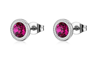 S'agapõ Steel pips con fuchsia crystal Lucky Light SKT69