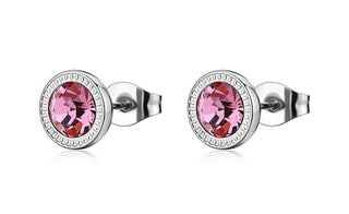 S'agapõ Steel balls with pink crystal Lucky Light SKT70