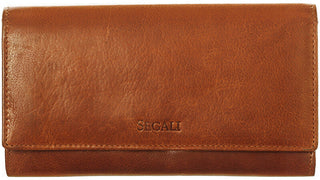 Segali portafoglio in pelle da donna 28 cognac