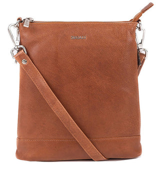 Segali borsa a tracolla in pelle da donna 9060 cognac