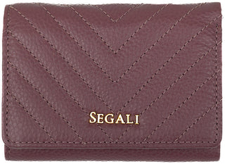 Segali portafoglio in pelle da donna 50514 purple