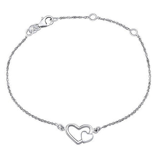 Silvego delicato silver hand chain con Hearts ZTJ3J72001