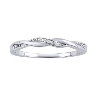 Silvego Silberring Asumi Geflochten mit Brilliance Zirkonia JJJ1295RW - Umfang: 50 mm
