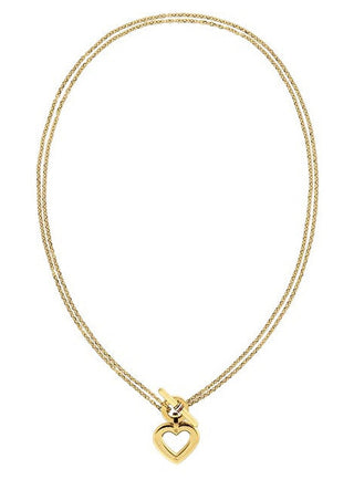 Tommy hilfiger Charming double Collana with heart Ciondolo Toggle Heart 2780968