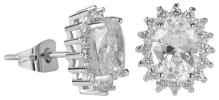 Troli Glittering Orecchini with clear crystals