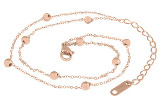 Cadena de pierna dorada moderna Troli hecha de acero Globe Rose Gold