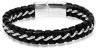 Troli Leather Leather Bracciale - Length: 21 cm