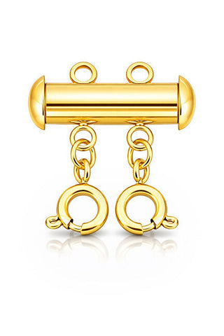 Troli Gold-plated separating clasp per 2 chains e bracelets
