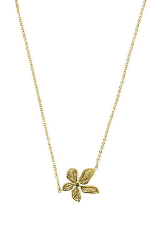 Victoria walls Gold-plated steel Necklace with flower VWN260712G