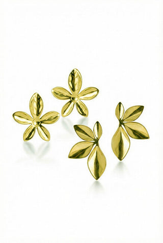 Victoria walls Set of gold-plated Earrings Flowers VWS260874G (2 pairs)