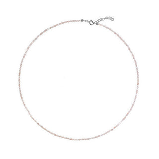 Again jewelry AJKNA002 Pink Crystal Bead Necklace