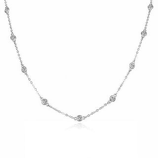 Agato Collana argento con zirconi AGS1585/47 — Collana