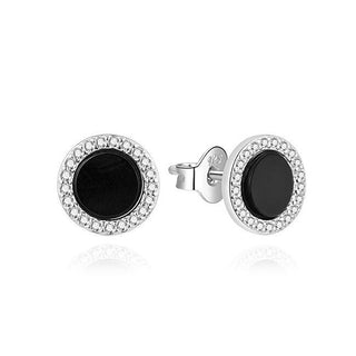 Agato Orecchini argento smalto nero AGUP3499 — Orecchini