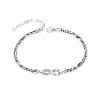Agato Elegante pulsera de plata Infinity AGB770/21