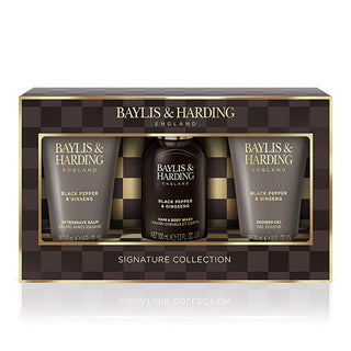 Baylis & harding Coffret cadeau de soins du corps Poivre noir et ginseng 3 pièces