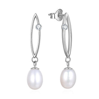 Beneto Orecchini argento con perle vere AGUC2615P — Kolczyki