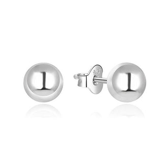 Beneto Modern silver earrings AGUP215 - Diameter: 0.6 cm