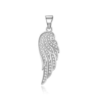 Beneto Colgante de plata con circonitas Ala de ángel TAGH223