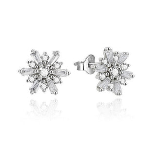 Beneto Sølv øredobber design med zirconia AGUP2726