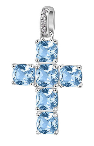 Brosway Fancy Cloud Light Blue Zirconia Silver Pendant FCL14