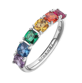 Brosway FJR07 Joyful Rainbow Silberring - Umfang: 50 mm
