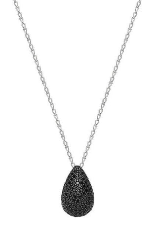 Brosway Silberkette mit Zirkonia Tropfen Mystery Black Fancy FMB121
