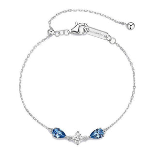 Brosway Bransoletka srebrna z niebieskimi cyrkoniami Freedom Fancy FFB112 — Bransoletka