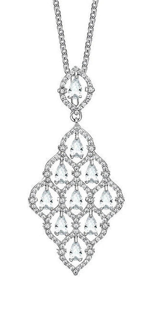 Crystalp قلادة نسائية من كريستال كراي فيرتوسا المتلألئة 32313.R