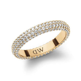 Daniel wellington DW0040064 Sparkling Gold Plated Pavé Crystal Ring - Circumference: 64mm