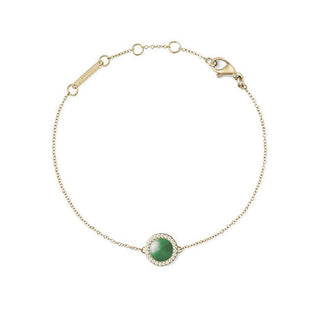 Daniel wellington Pulseira banhada a ouro com jadeíta e cristais DW00401424