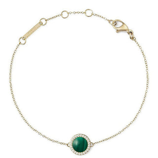 Daniel wellington Elegant forgyldt armbånd med malakit og krystaller DW00401425