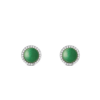 Daniel wellington Dazzling Jadeite and Crystal Stud Earrings Audrey DW00401418