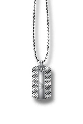 Emporio armani Collier homme en acier avec logo aigle EGS3149040