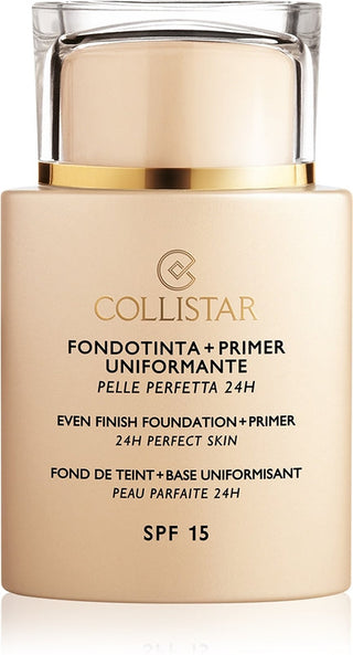 Collistar Base Even Finish Foundation Plus Primer 24h Pele Perfeita FPS 15 05 Âmbar 35ml