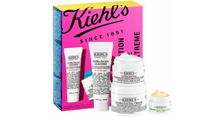Kiehl's Ultra Facial Gift Set for Women 24h Moisturizing Cream Cleansing Gel Avocado Eye Contour Night Mask 