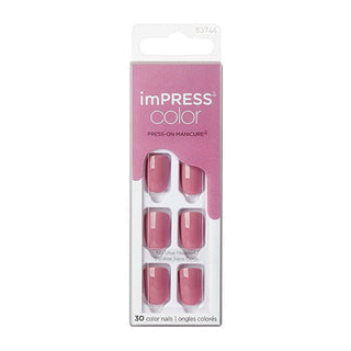 Kiss my face ImPRESS Pétala de cor Pink Unhas 30 peças