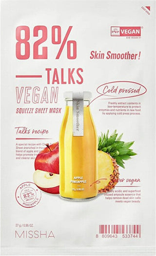 Missha Talks Vegan Squeeze Skin Smoother (sheet mask) 27 g