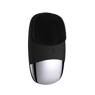 Palsar 7 Spazzola piatta silicone nera — Spazzola pulizia viso