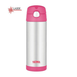 Thermos FUNtainer Baby thermos mit Strohhalm - rosa 470 ml