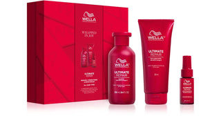 Wella 손상된 모발을 위한 전문가용 얼티밋 리페어 선물 세트 3개