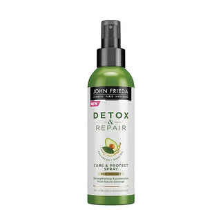 John Frieda, Détox & Réparation, huile d'avocat, laque pour cheveux, protection thermique, 100 ml