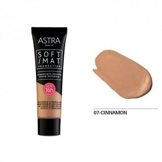 Astra makeup Soft Mat Fondotinta 07 Cinnamon — Fondotinta
