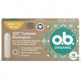 O.B. Organic Normal 16 szt. — Tampon wewnętrzny