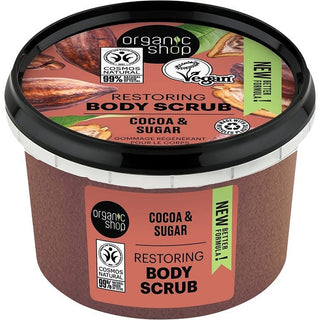 Organic Shop Cocoa & Sugar Exfoliating Body Scrub Jar 250 ml 