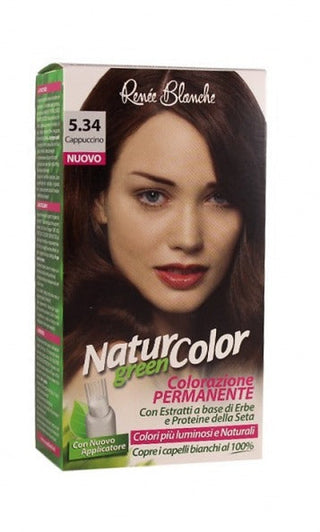 Renee Blanche Tinte Para Cabello Coloración Permanente Natural Natur Color Green 534 Cappuccino 
