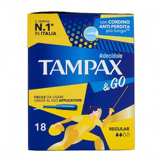 Tampax Tampax & Go Regular 18 pezzi — Assorbenti Interni