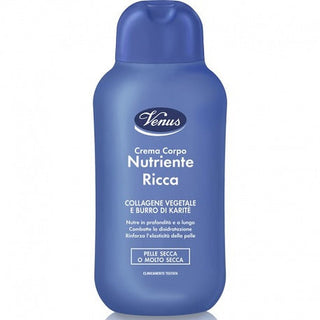 Venus Creme Corporal Nutritiva Rica em Colagénio Vegetal e Manteiga de Karité 250 ml 